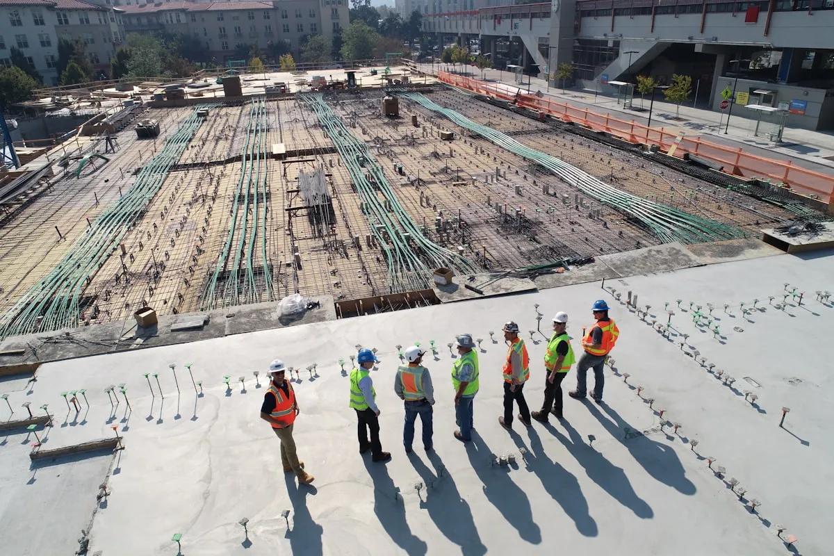 Construction site mid-build