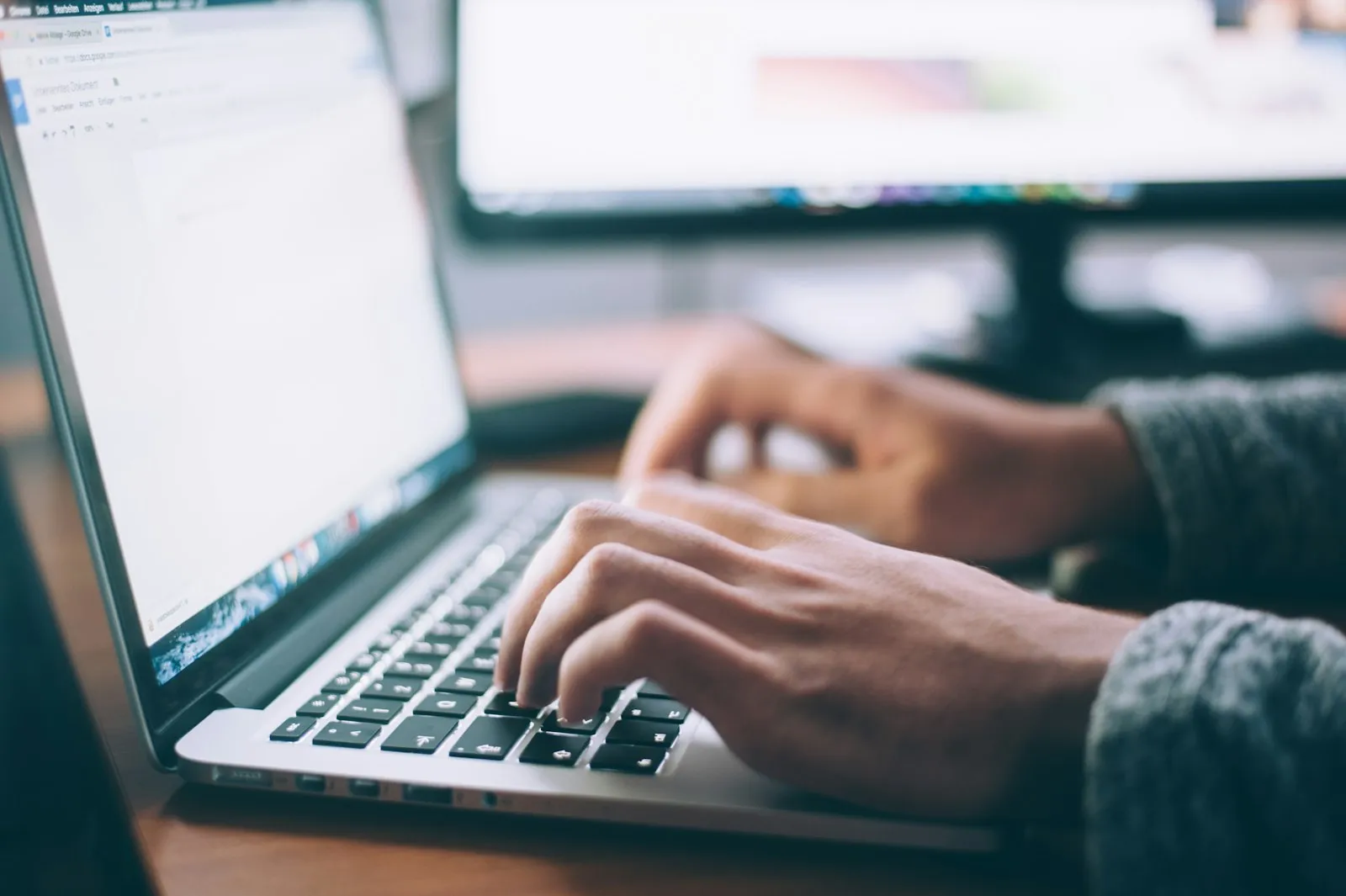 Designer working on a website layout